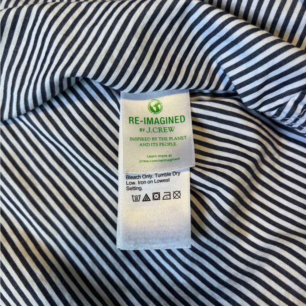 J. Crew blue/white striped dress shirt - Picture 11 of 15